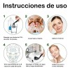 8pzs Dermaroller Facial Para Barba Titanio Produce Colágeno