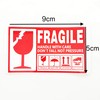 Creve Cell FRAGILE Flagile Sticker Labels Small 9x5cm Waterproof Glossy