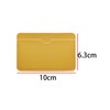 Aoktorkit 2 PCS Yellow PU Leather Credit Card Holder Minimalist