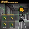 PREXISO 82 Ft 3x360° Self Leveling Laser Level Cross Line