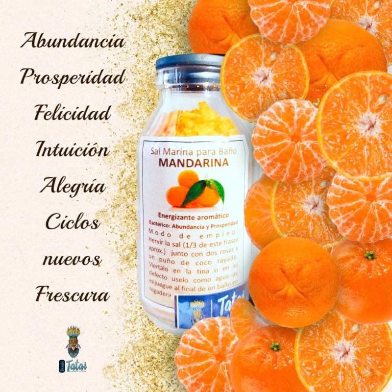 Tatai Sal De Baño Esotérica Tatai Mandarina 1 Frasco