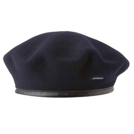 Kangol Hombres y Mujeres Monty&Trade; Boina de Lana, Azul Oscuro, XL