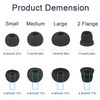 Replacement Eartips Compatible with Powerbeats 3 Powerbeats 2/1, 4 Pairs