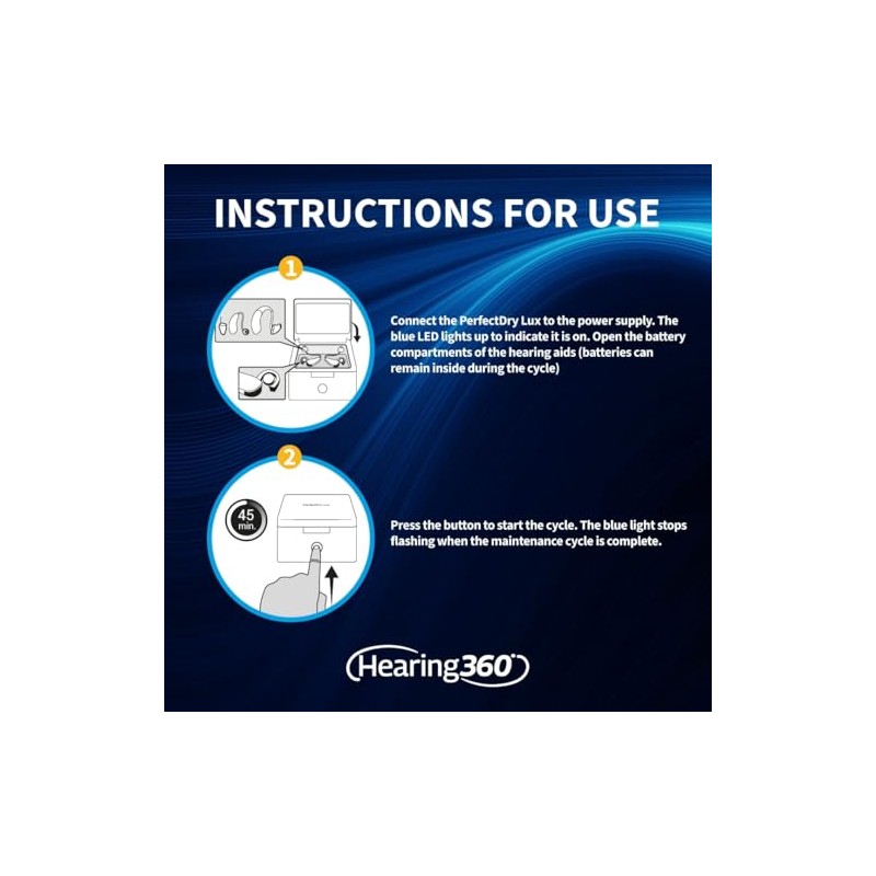 Hearing360 Perfectdry Lux Hearing Aid Cleaning Station
