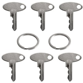 MACHSWON 6 Pack 1570 Ignition Keys for Holland Tractors, Replacement Ignition Key for For-d New Holland Massey Ferguson Perkins Sakai Shibaura Terramite Vermeer 1570 Heavy Equipment Keys Master Set
