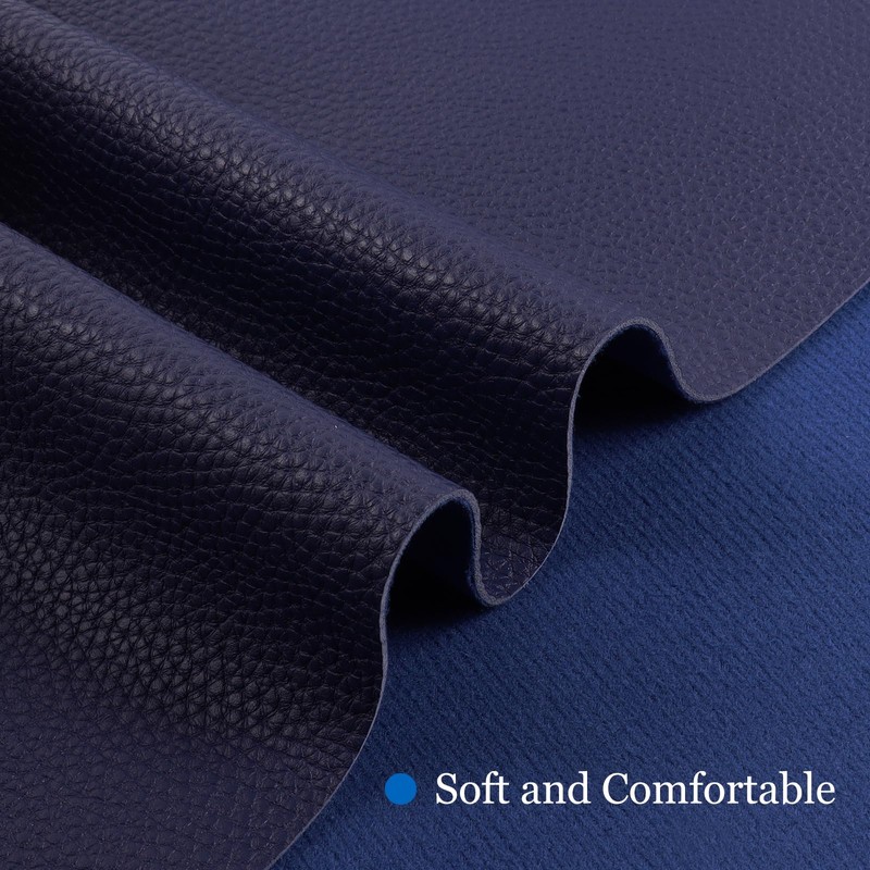 1.6mm Thick Vinyl Marine Fabric,Heavy Duty Faux Leather Fabric,Soft,Waterproof,Durable Synthetic