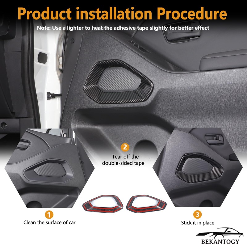 Bekantogy 2PCS Inner Door Panel Cover Trim Compatible with Nissan