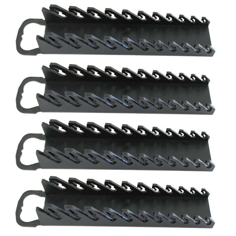JSP Manufacturing Plastic Portable Gripper 11-Tool Wrench Organizer Tray (4,