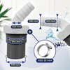 Dishwasher and Washing Machine Drain Adapter with Outlet for Pipe