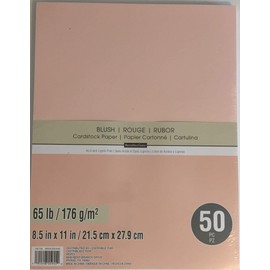 Recollections Cardstock Paper 50 Sheets 8.5x11 by Recollections (Rose, 50 Sheets)