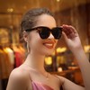 Dollger Retro Oversized cat eye sunglasses for women Trendy chunky