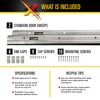 Xcluder 36 in. Standard Door Sweep, Aluminum 2-Pack, Seals Out