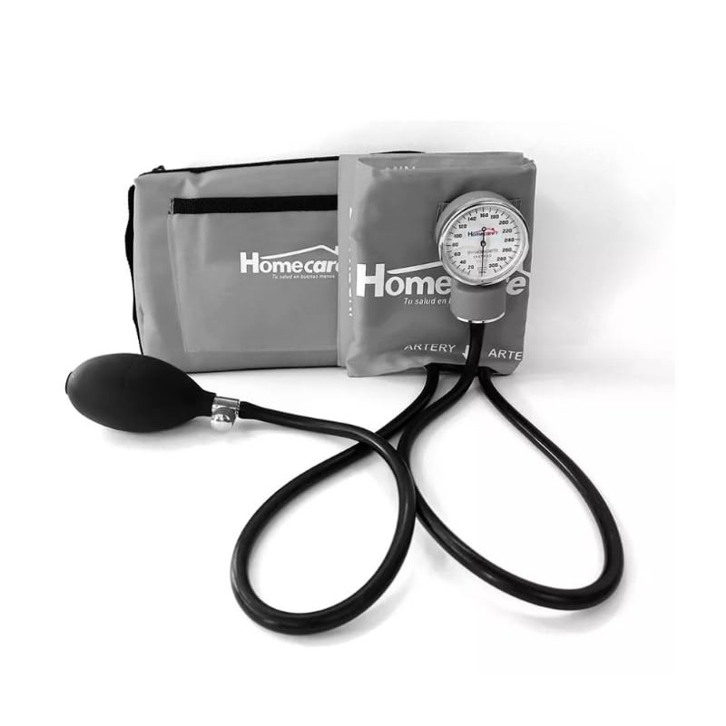 Homecare Kit Baumanómetro con Estetoscopio Duplex- Color GRIS 100 Preciso