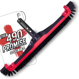 ProTuff 22" Pool Brush Head – Comes Sturdy Bristles, Tough on Algae, Dirt & Grime – Cleans 3X Faster – Extra-Wide Pool Scrubber Brush with Pole Attachment Option