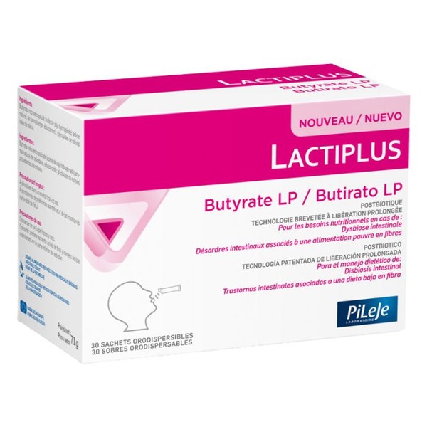 PiLeje Micronutrition Lactiplus Butyrate LP Postbiotiques 30 Sachets Orodispersibles