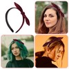 Bowknot Headband Rabbit Ears Headbands for Women Girls Knotted Bow