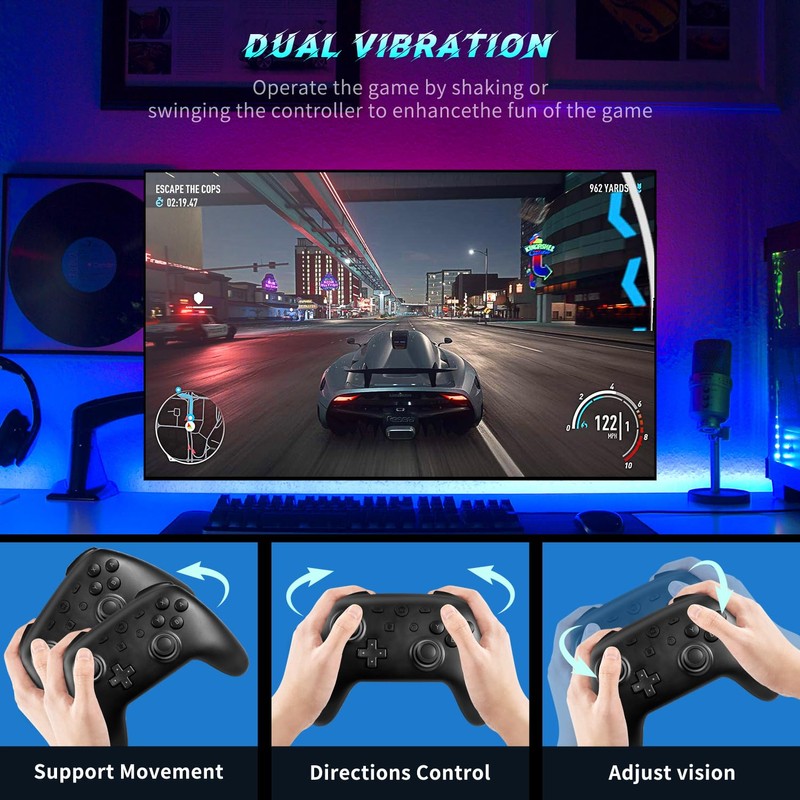 Switch Controller, Kabellos Switch Controller für Switch/Lite/OLED Konsole, Switch Pro