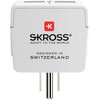 Skross 'Protective Contact' Country Plug Adaptor White One Size