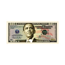 American Art Classics Pack of 5 - Barack Obama 2014 Commemorative Dollar Bill - Best Gift for Lovers of Barack Obama