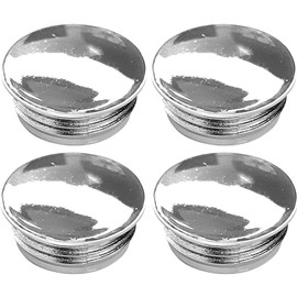 cyclingcolors 4x Tappi a lamelle rotondi per tubo rotondo tappi terminale di plastica cromo mobilia tubi, 20mm