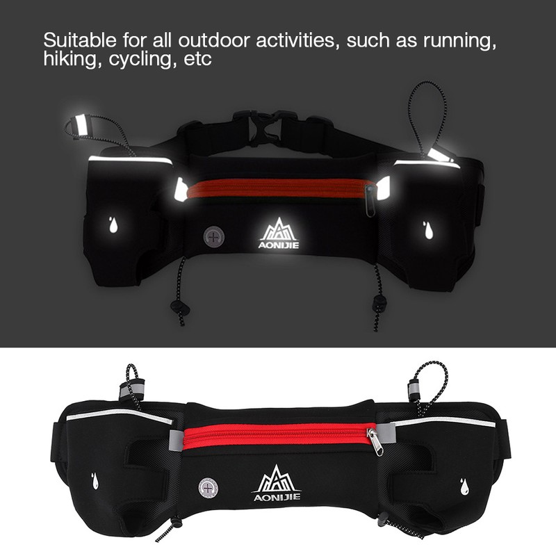 AONIJIE Sports Fashionable Waterproof Neoprene Adjustable Belt Waist Pouch Bag