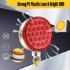 Trailer Pedestal Lights stud mount Turn Signal Side Lamp, Round