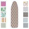 Mabel Home Ironing Board Padded Cover, 100% Cotton, (5 Different