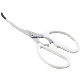 Yoshikawa YJ3195 Curved MOTTE Kitchen Scissors for Hot Plate Grilled Meat Shears