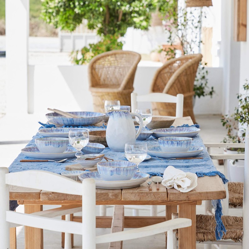 Costa Nova Ceramic Stoneware 6.75 oz. Oval Bowl - Brisa