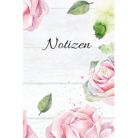 Notizen: Blanko Pink Rosa Floral Design Heft für Aufzeichnungen Lettering Handschrift | Kreatives Geschenk für Kinder und Erwachsene | Frauen Männer Freundinnen und Kollegen