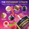 Potassium Citrate Gummies for Adults, Sugar-Free Potassium 1000mg Support Leg