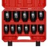 CASOMAN 11PCS 1/2-Inch Drive Large Impact Socket Set, 6 Point,