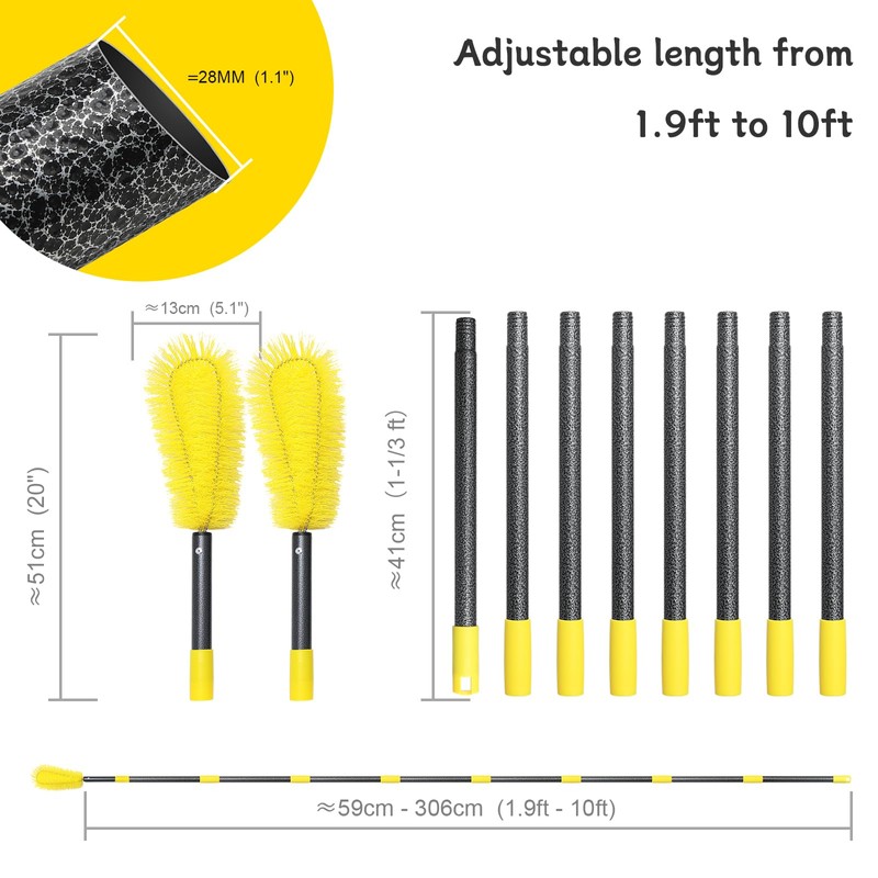 Gutter Cleaning Tools from The Ground, 10 FT Gutter Cleaning