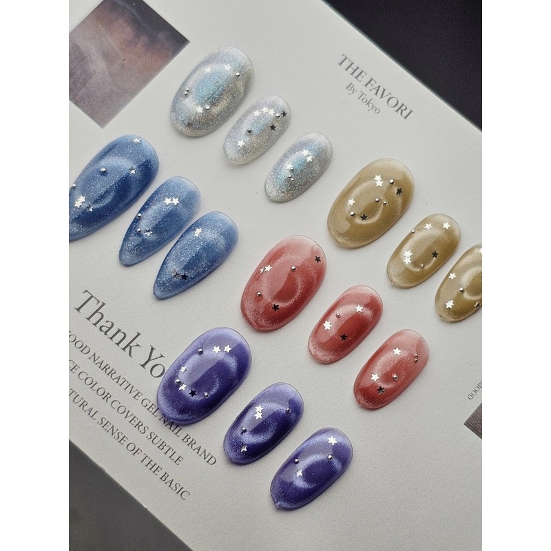 BangleMagnet [Handmade Nail Tip] Emily Nail - Mini Short Oval