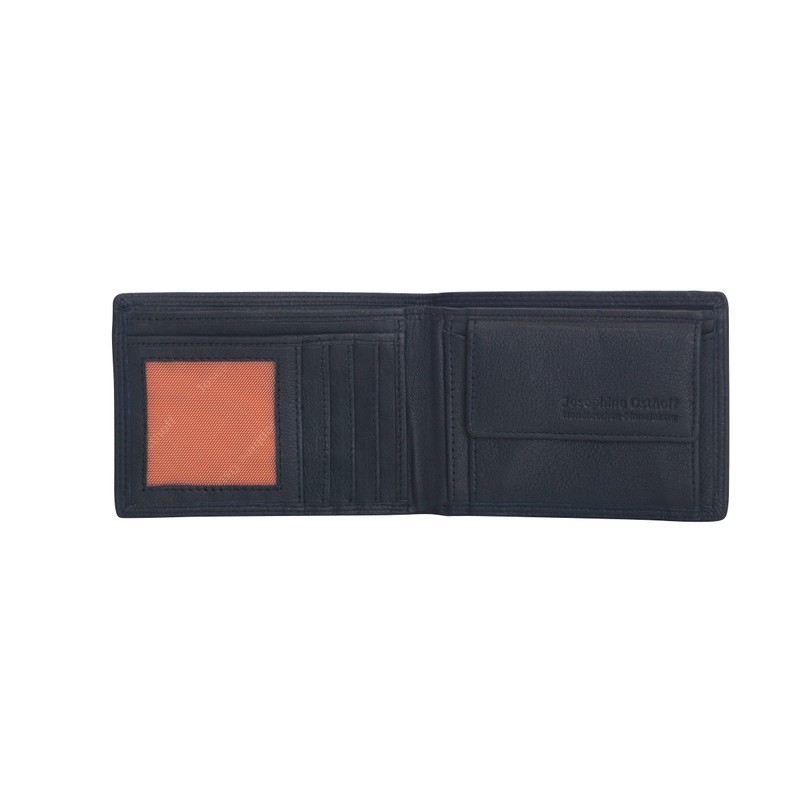 Josephine Osthoff Men's Leather Wallet with RFID Large with Coin