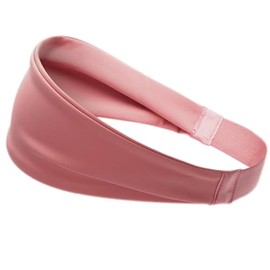 Women's Head Band Yoga Wide Sweat Absorbing Headband (Pink, One Size)