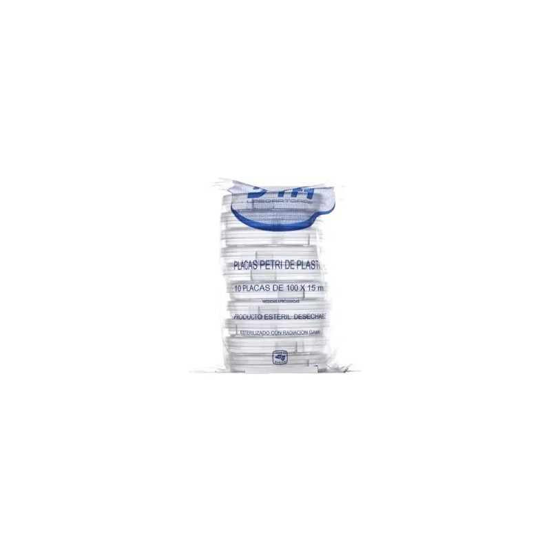 Sym Caja Petri De Plástico Estéril 100 X 15mm Con