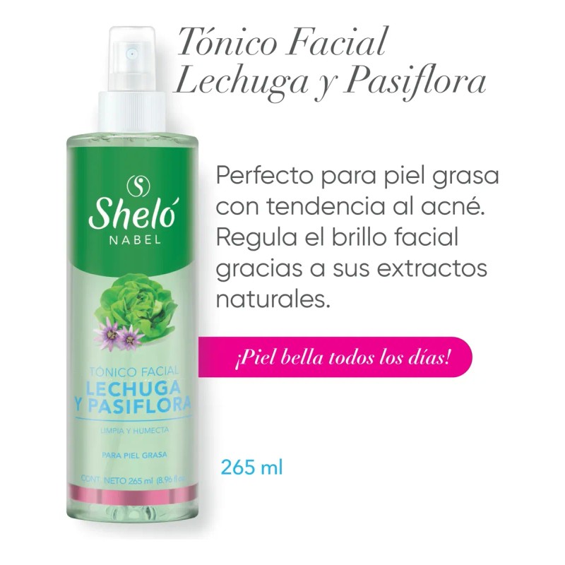 Tónico Astringente Lechuga Pasiflora Sheló Nabel