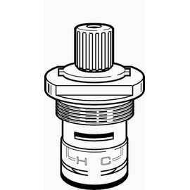 GERBER PLUMBING 98-710 Hot Washerless Cartridge, Includes Gasket and Seat Washer
