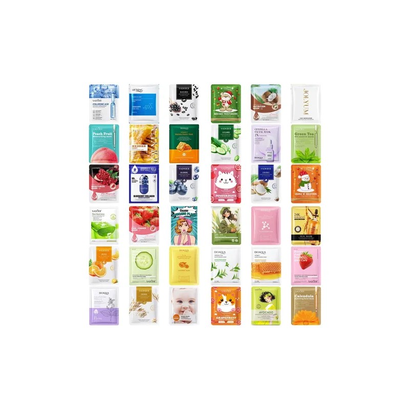 Pack De 200 Piezas Mascarillas Faciales Surtidos Coreanas