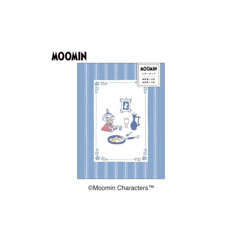 Kamio Japan Moomin Letter Set, Letter with Case, Nice Lunch