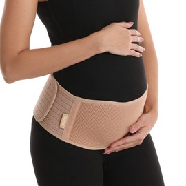 Abdominal Belt Belly Band Pregnancy (Supports Waist, Back, Belly and Pelvis). Lumbar Belts for Mothers. Hypoallergenic Maternity Belt (L/XL)