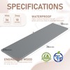Kaboon 36 inch Long 10 inch Deep Floating Shelves for