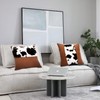 HYOPUO Set of 2 Faux Fur Throw Pillow Covers with