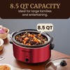 Elite Gourmet MST-900RXT# Electric Ceramic XL Jumbo Slow Cooker, Adjustable