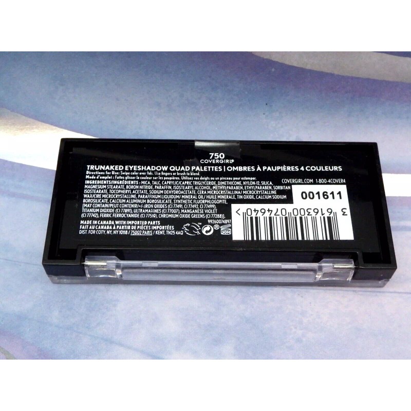 Eyeshadow Covergirl Trunaked Eyeshadow Quad Palette 750 Trunaked Sunshine Escape