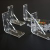 4 x V4, 5mm thickness, Reinforced, Strong, Angled L Brackets,