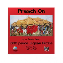 SUNSOUT INC - Preach On - 1000 pc Jigsaw Puzzle by Artist: Annie Lee - Finished Size 16" x 34" - MPN# 46839