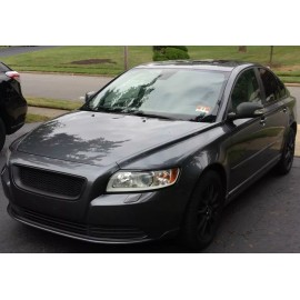 DSX MESH Sport Grill Grille MATTE BLACK ABS for VOLVO S40 V50 2008 - 2012 FACELIFT