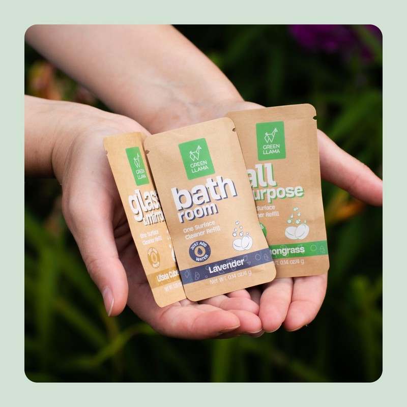 Green Llama Eco-Friendly Cleaning Tablet Variety Pack - Multi-Surface, Glass